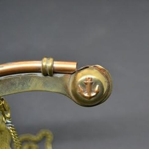 Vintage Copper & Brass Boatswain Whistle with Chain – Naval Bosun Pipe, Antique Nautical Whistle in Saudi Arabia