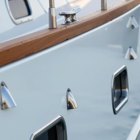 Frienda 6 Pcs Stainless Steel Wire Cable Hole Ventilator Cover Kit Clam Shell Vent for Marine Boat Yacht Outdoor Equipment Openings Storage Cabinets 45x40mm/55x63mm/93x87mm in Kuwait