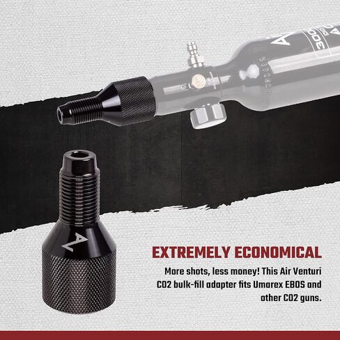 Air Venturi CO2 Bulk-Fill Adapter, CO2 Tank Adapter, BB Gun Air-Tank Adapter, Black in Kuwait