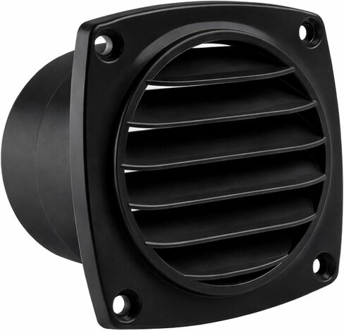 SEAFLO 3 Inch Round Louver Air Vent - ABS, RV Boat Exhaust Vent, Wall Ceiling Mounted, Shutter Vent Cover, 2.74 in (69.5 mm) Duct Size, Room Ventilation Grille, 4-Year Warranty (Choose Color) in Kuwait