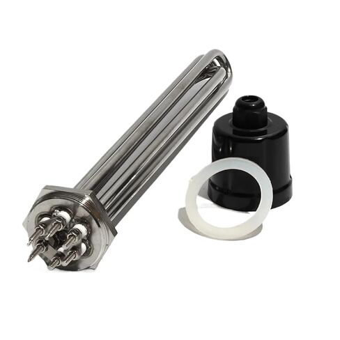 1.5" BSP Water Heater Element - 304 Stainless Steel, 3-12KW, Dual Voltage 220V/380V(Only Heater,380V-12KW 355mmL) in Saudi Arabia