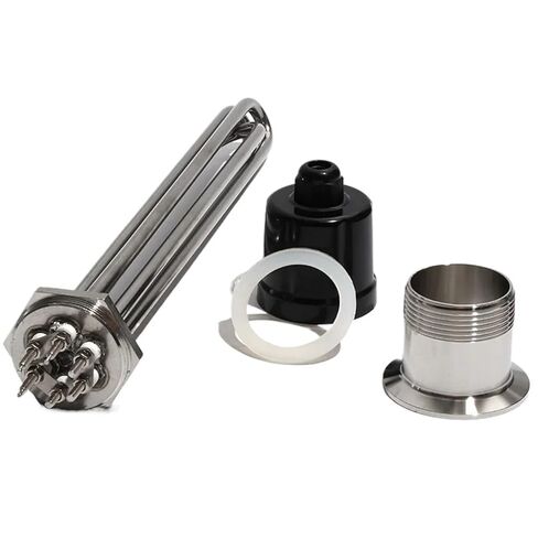 1.5" BSP Water Heater Element - 304 Stainless Steel, 3-12KW, Dual Voltage 220V/380V(Only Heater,380V-12KW 355mmL) in Saudi Arabia