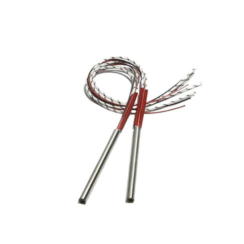 2pcs 304 Stainless Steel Heater 6mm x 190/220mm 220V 360W-410W with Built-in K Thermocouple for Molding Applications(110V,380W 6x200mm) in Kuwait