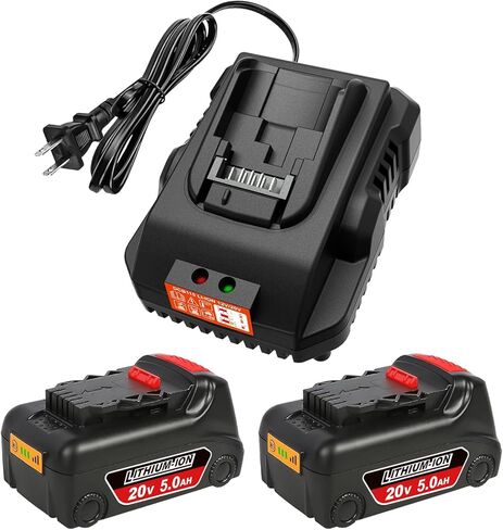 استبدل محطة شحن البطارية DCB104 DCB104 ، متوافقة مع شاحن USB ومحول لبطاريات أقصى 12 فولت و 20 فولت ، متوافقة مع DCB124 ، DCB126 ، DCB200 ، DCB205 ، DCB206 Yellow in Kuwait