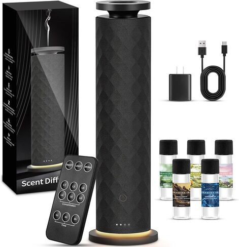 ناشر رائحة الفندق، ناشر رائحة بدون ماء للمنزل، تشغيل هادئ، مناسب لغرف المعيشة والمكاتب والفنادق، يحتوي على خمسة زيوت عطرية عطرية in Kuwait