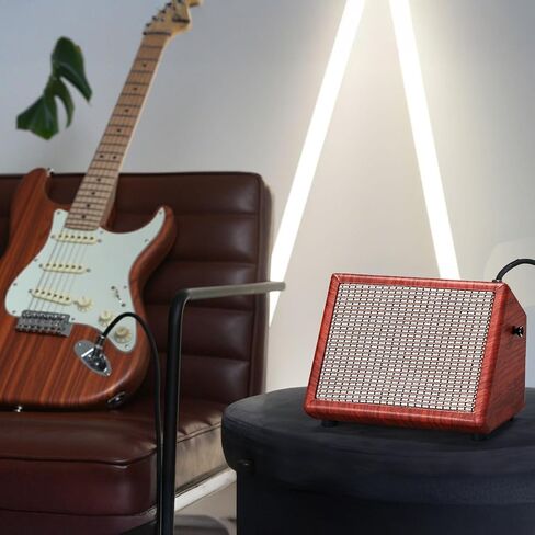Ktaxon 20W Electric Guitar Combo Amp، استوديو وممارسة مكبر للصوت مع مكبر صوت 5 بوصات للقيثارات الكهربائية، نغمة غنية ونظيفة وإخراج سماعة الرأس للممارسة الصامتة in Saudi Arabia