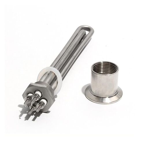 DC Water Heater 600W-1500W, 36V/48V Low Voltage, 304 Stainless Steel, 1" NPT/BSP Thread(with hex nut,36V BSP-600W) in Kuwait
