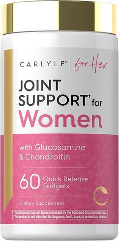 دعم كارلايل المشترك للنساء | 60 كبسولة هلامية | مركب يحتوي على أوميغا 3 وببتيدات الكولاجين | غير معدّل وراثيًا، وخالي من الغلوتين in Kuwait