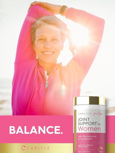 دعم كارلايل المشترك للنساء | 60 كبسولة هلامية | مركب يحتوي على أوميغا 3 وببتيدات الكولاجين | غير معدّل وراثيًا، وخالي من الغلوتين in Kuwait