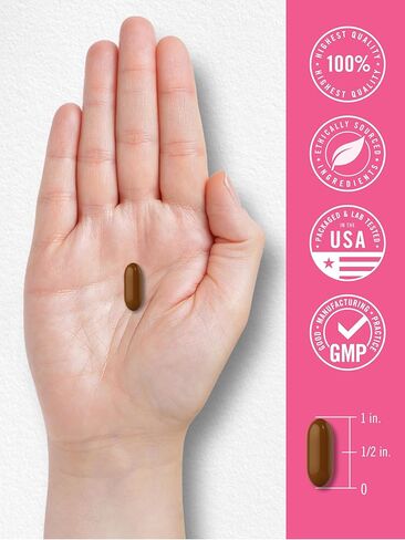 دعم كارلايل المشترك للنساء | 60 كبسولة هلامية | مركب يحتوي على أوميغا 3 وببتيدات الكولاجين | غير معدّل وراثيًا، وخالي من الغلوتين in Kuwait