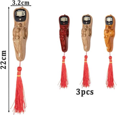 3 Pieces Portable Handheld Digital Beads Counter, Prayer Digital Finger Counters, Digital Tasbih Electronic Rosary Tally Counter, for Meditation, Relaxation, Muslim Prayer in Saudi Arabia