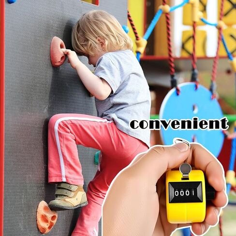 24 Pcs Hand Tally Counter 4 Digit Mechanical Finger Counter Clickers Resettable Handheld Palm Number Click for Lap Coaching Knitting Fishing Golf and Row in Kuwait