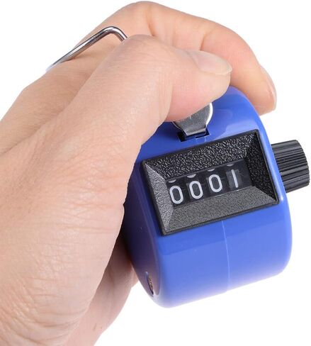 Bluecell Assorted Color Handheld Tally Counter 4 Digit Display for Lap/Sport/Coach/School/Event (Pack of 5) in Saudi Arabia