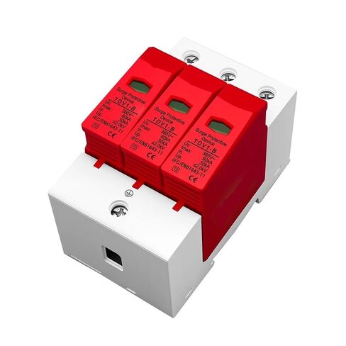 AC SPD 3P 30kA ~ 60kA B ~ 385VAC جهاز حماية من زيادة التيار الكهربائي لجهاز حماية الجهد المنخفض in Saudi Arabia
