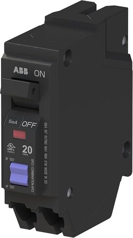 قاطع دائرة مزدوج الوظيفة ABB Q-Line® THQL1120PDF • قاطع أحادي القطب بقدرة 20 أمبير • حماية AFCI/GFCI • تيار متردد 120/240 فولت تيار متردد • تصنيف مقاطعة 10 كيلو أمبير • قاطع محايد قابل للتوصيل لمراكز التحميل in Saudi Arabia
