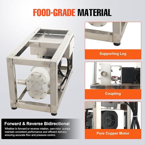 Electric Viscous Liquid Transfer Pump, Viscous Liquid Honey Pump, 10L/Min Liquid Honey Transfer Pump Paste Pump with Speed Adjustable, AC110V 90W in Kuwait
