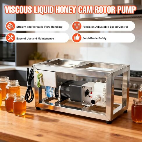 Electric Viscous Liquid Transfer Pump, Viscous Liquid Honey Pump, 10L/Min Liquid Honey Transfer Pump Paste Pump with Speed Adjustable, AC110V 90W in Kuwait