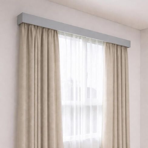 Zshine أربعة في واحد الستار بيلميت مع لوحة مزدوجة القضبان الزخرفية وأحزمة الضوء الذكية اختيارية تصاعد تخصيص طول لغرفة غرفة المعيشة غرفة المطبخ ... in Kuwait