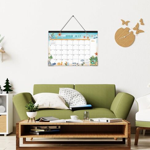 Desk Calendar 2025-2026 – Large Monthly Desk Calendar, Jul 2025 – Dec 2026, 22" x 17", 18 Months Desk Pad Calendar, Ruled Block, To-do List & Notes, Tear Off, Best Desk/Wall Calendar - Gorgeous Marble in Kuwait