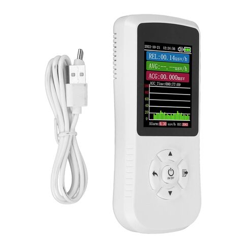عداد Geiger كاشف الإشعاع النووي شاشة LED X Y β Rays مقياس الجرعات المحمول طنان بطارية ليثيوم كابل USB الصحة الوقاية من الأوبئة الأعمال الإشعاع المؤين in Saudi Arabia