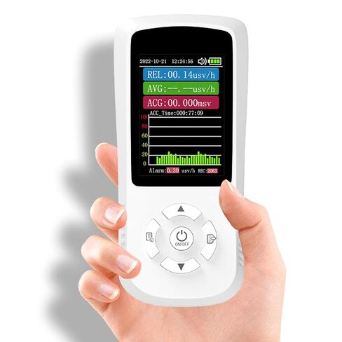 عداد Geiger كاشف الإشعاع النووي شاشة LED X Y β Rays مقياس الجرعات المحمول طنان بطارية ليثيوم كابل USB الصحة الوقاية من الأوبئة الأعمال الإشعاع المؤين in Saudi Arabia