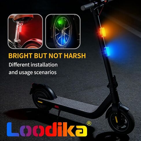 مصابيح عجلة الدراجة القابلة لإعادة الشحن، عبوتان، مصابيح دراجة للأطفال للعجلات 7 ألوان متغيرة، مستشعر حركة، تناسب جميع عجلات الدراجة، دراجة توازن الأطفال الصغار، دراجة إلكترونية in Kuwait