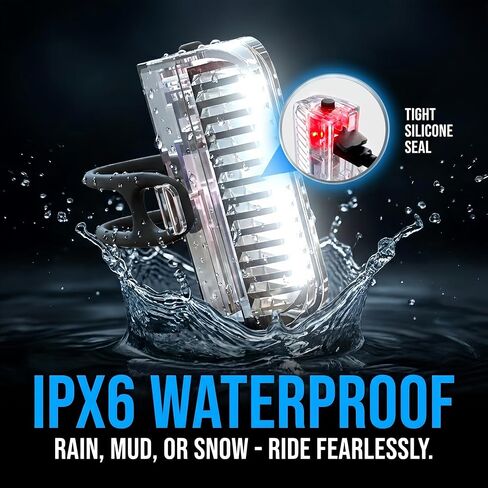 HANZE Bike Wheel Lights Rechargeable, LED Bicycle Spoke Lights 7-Color with 12 Flashing Modes, Motion Sensor Auto On/Off, Waterproof Night Riding Accessories for Kids & Adults E-Bike (2 Pack) in Kuwait