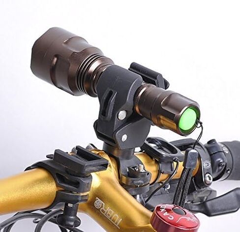 LandHope 2 حزمة حامل المصباح الدراجة، حامل المصباح العالمي جبل 360 درجة دوران، جبل دراجة تصاعد قوس حامل المصباح الشعلة كليب لركوب الدراجات، ركوب الخيل in Kuwait