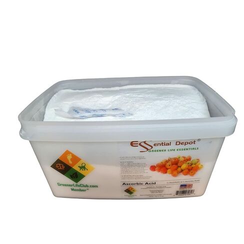 مسحوق حمض الأسكوربيك - 7 رطل - فيتامين C، أو L-أسكوربات، أو حمض الأسكوربيك - C6H8O6 - حاوية PP واسعة الفم محكمة الغلق (علامة القفل) مع غطاء قابل للإغلاق ومقبض قابل لإعادة التركيب in Kuwait