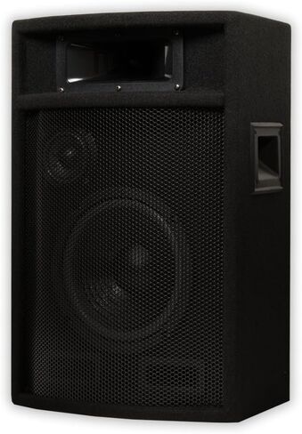 مكبرات صوت صوتية من Goldwood PA-380X مكبرات صوت DJ سلبية مقاس 8 بوصات PA Karaoke 3-Way Studio Home Audio، أسود (عبوة من قطعتين) in Saudi Arabia