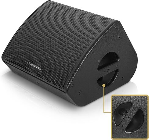 Sound Town CARME Series 8" Multipurpose Loudspeaker/Monitor with Coaxial Compression Driver, Birch Plywood for Installation, Live Sound, Karaoke, Bar, Church, Black (CARME-8MM) in Saudi Arabia