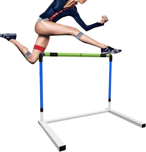 Foam & Metal Practice Hurdles for Track and Field,for Adult Athletes, Adjustable Height 30-42in Agility Hurdles,Hurdles Training Equipment for Athletes,Easy to Instal in Saudi Arabia