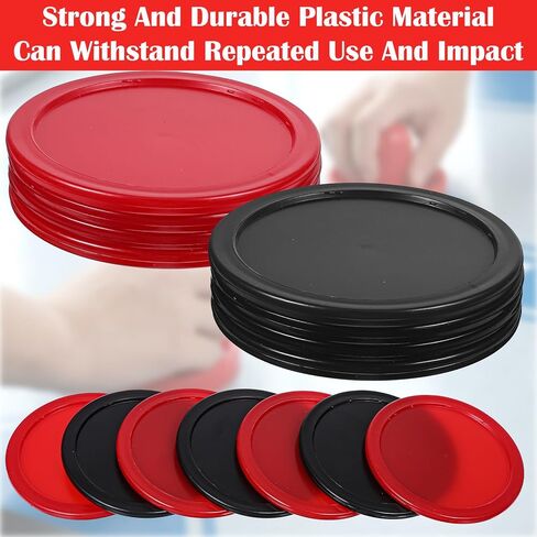 TIESOME 2.5 Inch Hockey Pucks, 8Pcs Professional Air Hockey Pucks for Air Hockey Table Compatible with Standard Pushers and Goals Hockeys Replacement Puck Parts Set Game Tables Accessories in Saudi Arabia