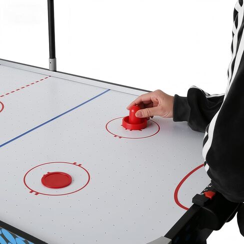 طاولة هوكي هوائية مقاس 54 بوصة مع تسجيل إلكتروني LED ومحرك قوي، طاولة ألعاب كبيرة لغرفة الألعاب، المنزل والمكتب، لعبة الهوكي للأطفال والكبار in Kuwait