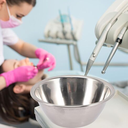 304 Stainless Steel Measuring Cup with Iodophor Protection, 12cm Surgical Liquid Bowl for Dressing and Cotton Ball Storage, Professional Stainless Steel Clinical Holder in Saudi Arabia