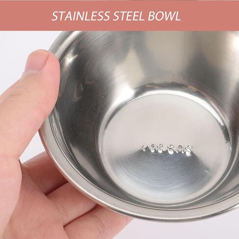 304 Stainless Steel Medicine Measuring Bowl with Graduated Markings, Cotton Ball Storage and Iodophor Solution Holder, 12cm Multipurpose Surgical Procedure Bowl and Clinical in Saudi Arabia