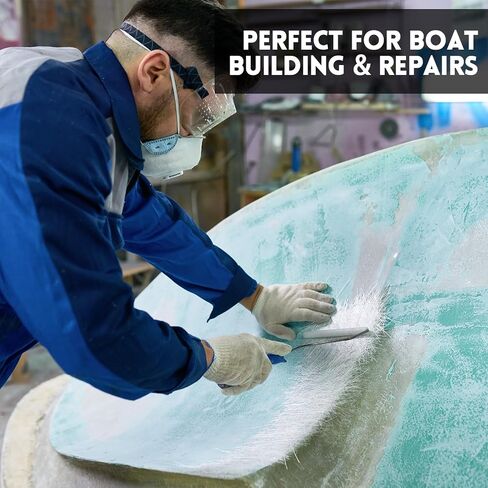 Fiberglass Chopped Strand Mat 1.5oz 40" x 360" Fiberglass Cloth Roll for Auto, Tank Lining, Large Repairs, Resin Compatible, 40 Inch Wide 10 Yards in Kuwait