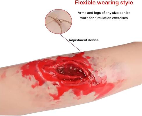 Wearable Simulated Wound Skin Model, Wound Packing Trainer Kit, Reusable Trauma Wound Simulation Module, for Medical Courses, Hemostasis First Aid Practice in Saudi Arabia