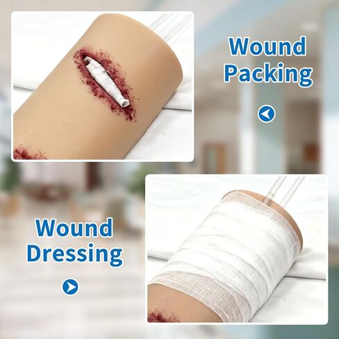 مدرب تعبئة الجروح، مجموعة أدوات تدريب إيقاف النزيف، جهاز محاكاة إيقاف النزيف، نموذج تدريب على التمزق والعاصبة، مدرب أدوات التحكم في النزيف للتعليم in Kuwait
