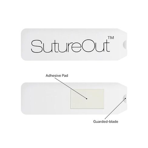 Bionix - SutureOut | Sterile Single-Use Suture Removal Tool with Guarded Blade & Adhesive Pad for Easy, Stitch Removal (50 Count) in Kuwait