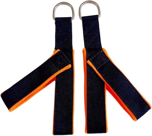 2Pcs Pilates Straps, Reformer Straps Yoga Straps Fitness Straps for Women Workout, Orange in Kuwait
