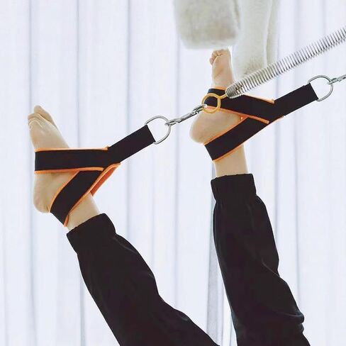 2Pcs Pilates Straps, Reformer Straps Yoga Straps Fitness Straps for Women Workout, Orange in Kuwait