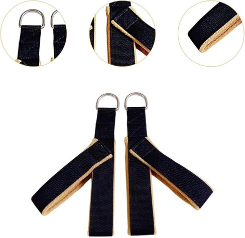 2Pcs Pilates Straps, Reformer Straps Yoga Straps Fitness Straps for Women Workout, Khaki in Saudi Arabia