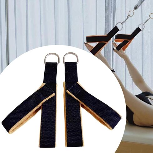 2Pcs Pilates Straps, Reformer Straps Yoga Straps Fitness Straps for Women Workout, Khaki in Saudi Arabia