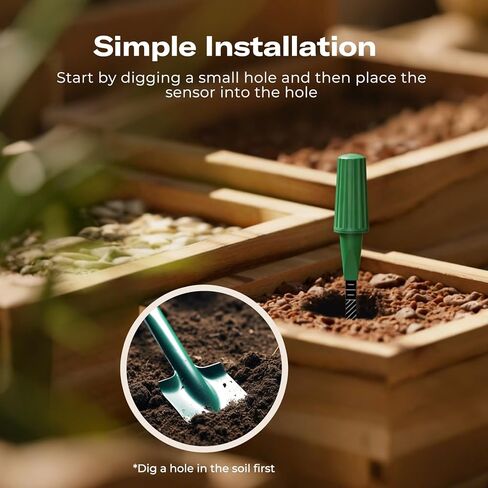THIRDREALITY Smart Soil Moisture Sensor Gen2 3Pack,Zigbee hub Needed, nhanced Signal Stability,Capacitive Moisture Monitoring,Garden Planting, Compatible with Hubitat,SmartThings,Home Assistant,Homey in Saudi Arabia