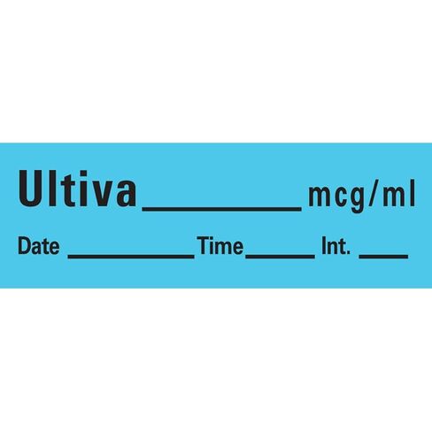 شريط تخدير PDC Healthcare AN-45 مع التاريخ والوقت والأولي، قابل للإزالة، Utiva Mcg/mL تاريخ 1 بوصة، 1/2 بوصة × 500 بوصة، بصمات زرقاء 333 (عبوة من قطعة واحدة) in Saudi Arabia
