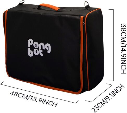 حقيبة حمل محمولة من PONGBOT لروبوت تنس الطاولة NOVA S Pro مع مقصورات متعددة الوظائف، مبطنة بالكامل، حزام كتف قابل للتعديل، إغلاق بسحاب، حقيبة يد/حقيبة كتف in Kuwait