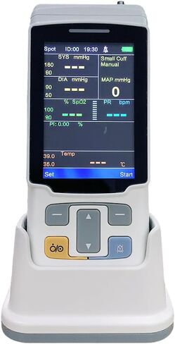 Handheld Veterinary Monitor, Digital Blood Pressure, Temperature and Heart Rate Monitor with LCD Display uitable for Nursing Pets of Various Weights, Such as Dogs, Cats, Rabbits in Saudi Arabia