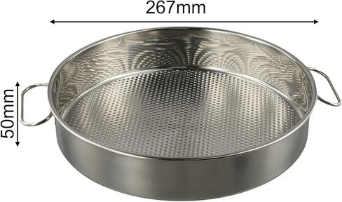 من أجل صينية خبز مستديرة من الفولاذ المقاوم للصدأ مقاس 24-32 سم، صينية غير قابلة للطهي بالبخار، تشيز كيك، كيش، طبق بيتزا عميق، آمن في الفرن in Kuwait