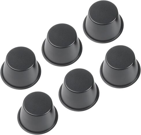 صينية مافن على شكل كوب بودنغ، 6 عبوات من الفولاذ غير الكربوني للكعك والكعك والكعك والفطائر والبودنغ في المقلاة الهوائية، 100 مل 200 مل in Kuwait